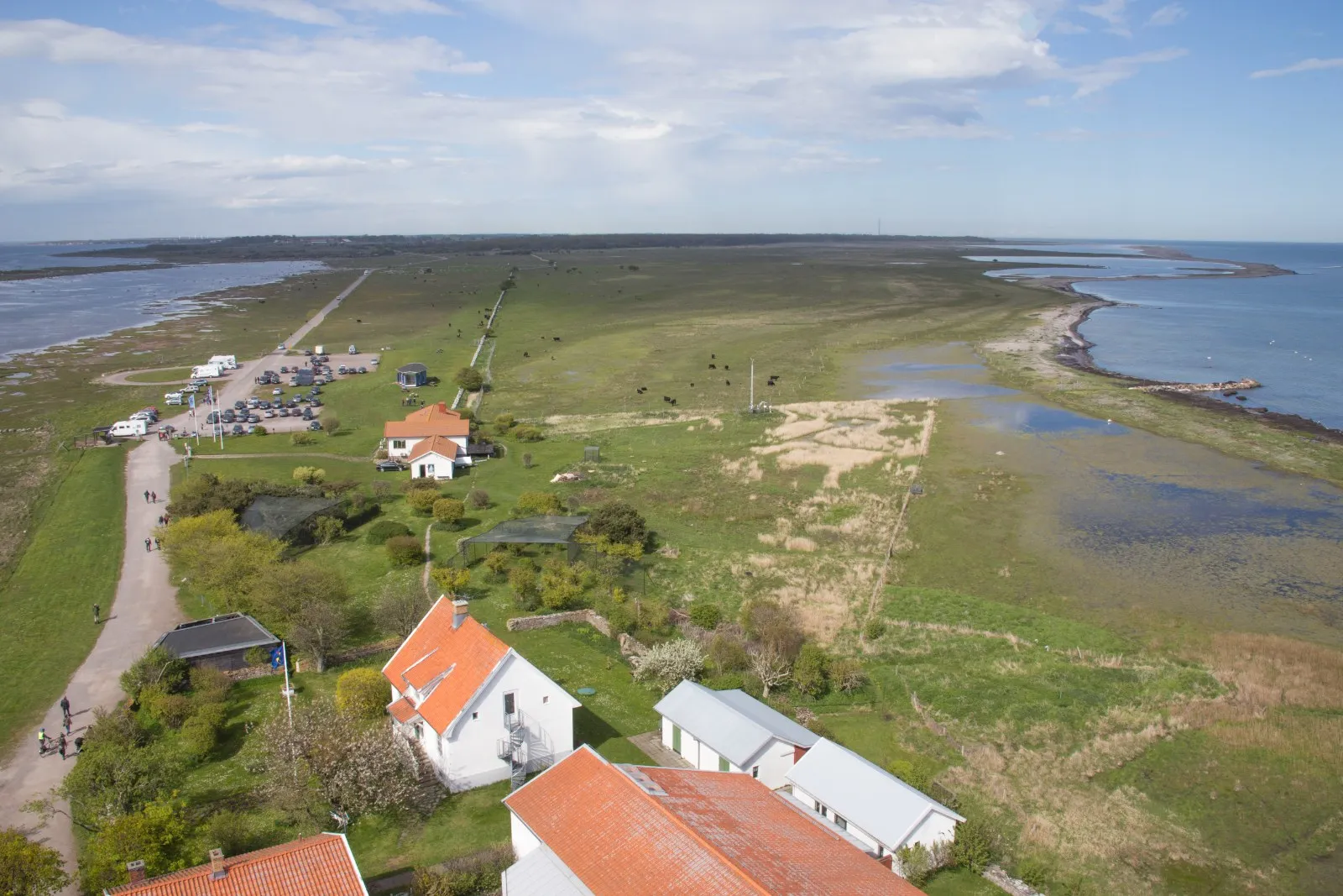 Uitzicht vanaf vuurtoren Långe Jan